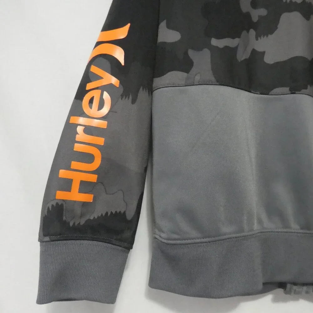 HURLEY | size 7 - kids | Grey Camo / Camouflage Zip-Up Jacket | NWOT - Picture 14 of 16